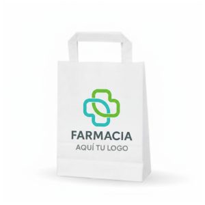 Bolsa de papel asa plana <br> [personalizada]