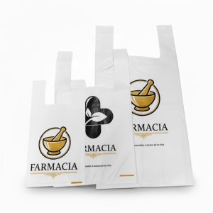 Bolsas de plástico personalizadas 70% reciclado 50 micras